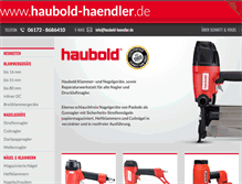 Tablet Screenshot of haubold-haendler.de